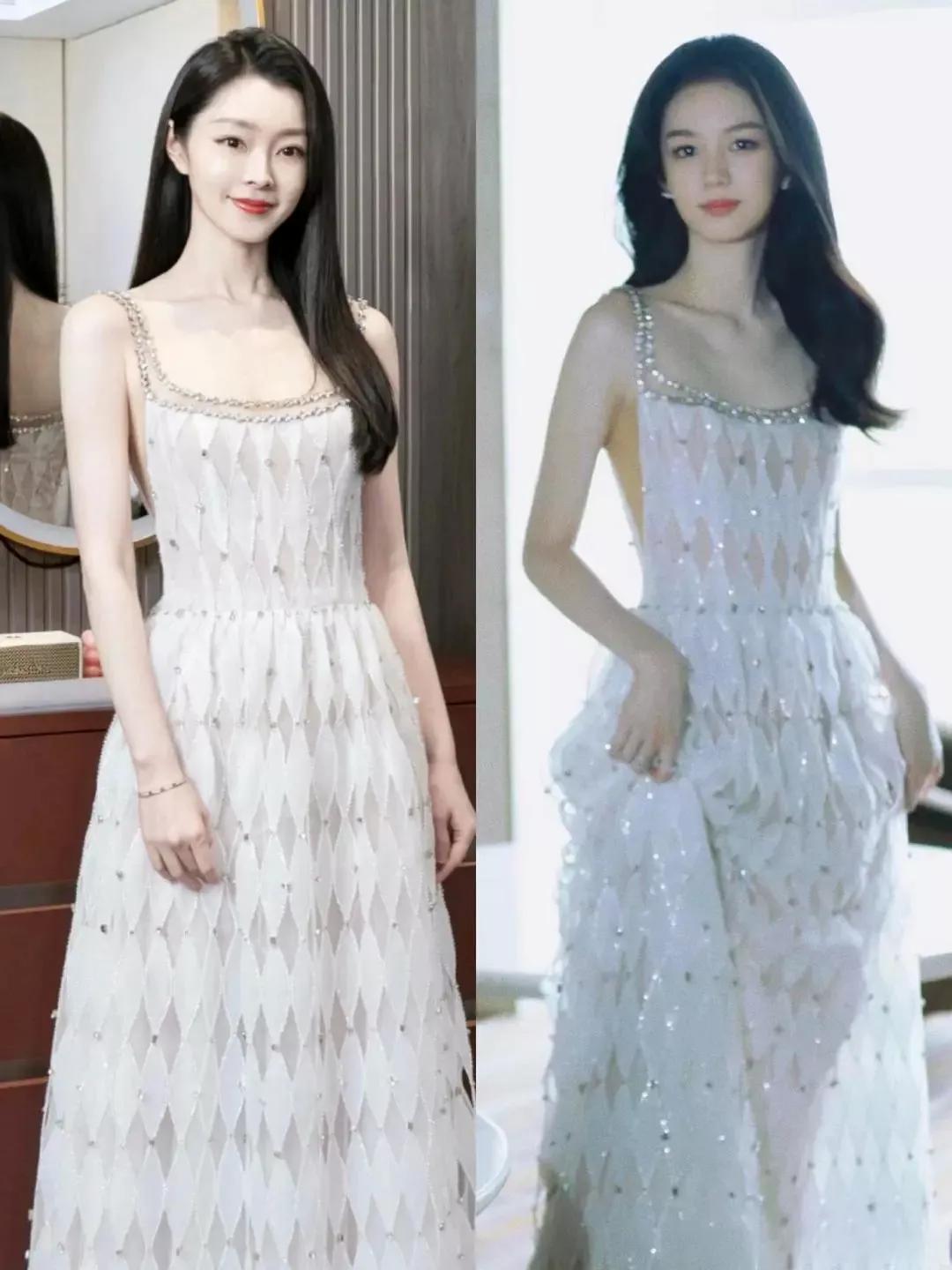 同样是撞衫，杨紫和赵丽颖穿相似，杨紫就被群嘲模仿对方，走对方路线。周也和宋轶撞衫