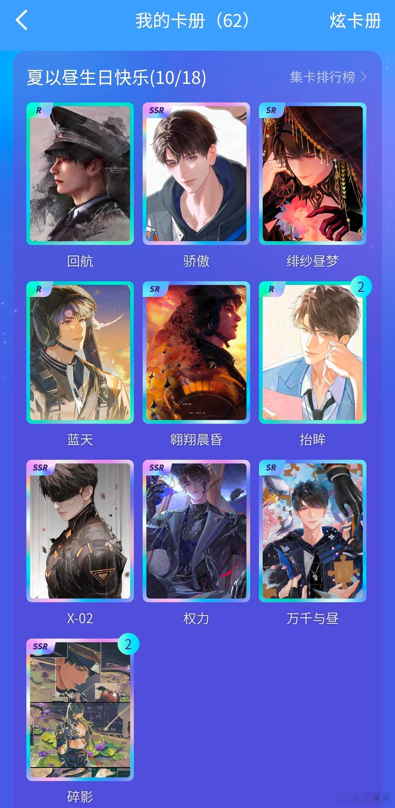 夏以昼生日快乐夏以昼0613生日快乐 可氵可换，祝大家抽卡顺利哦