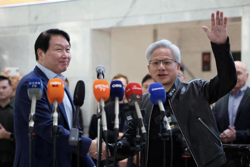 英伟达韩国签大单
黄仁勋上周末访问韩国，英伟达和一众韩国企业达成合作协议，包括S