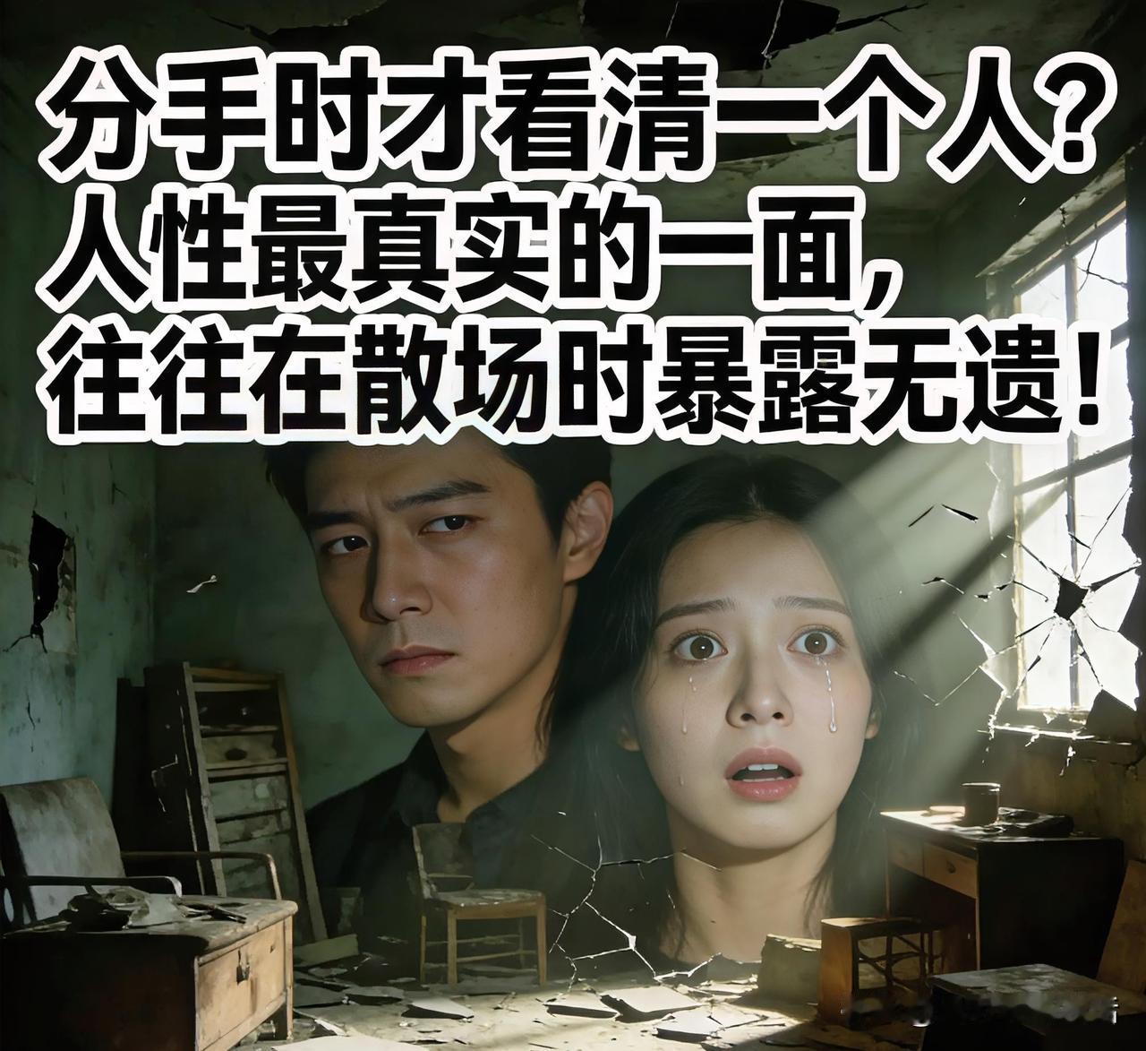分手时才看清一个人？人性最真实的一面，往往在散场时暴露无遗！

       为
