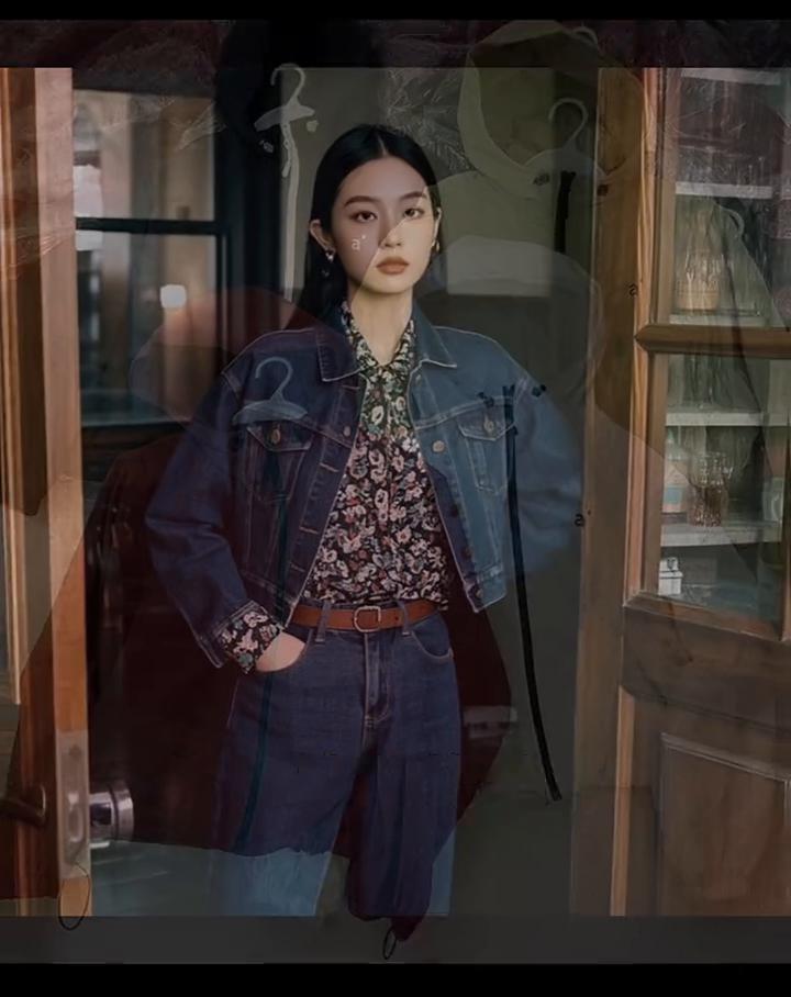 云锦裁成小短装，修身妙剪绽星芒。纤腰巧束花枝俏，娇体增高义气昂。素裹平添极简韵，