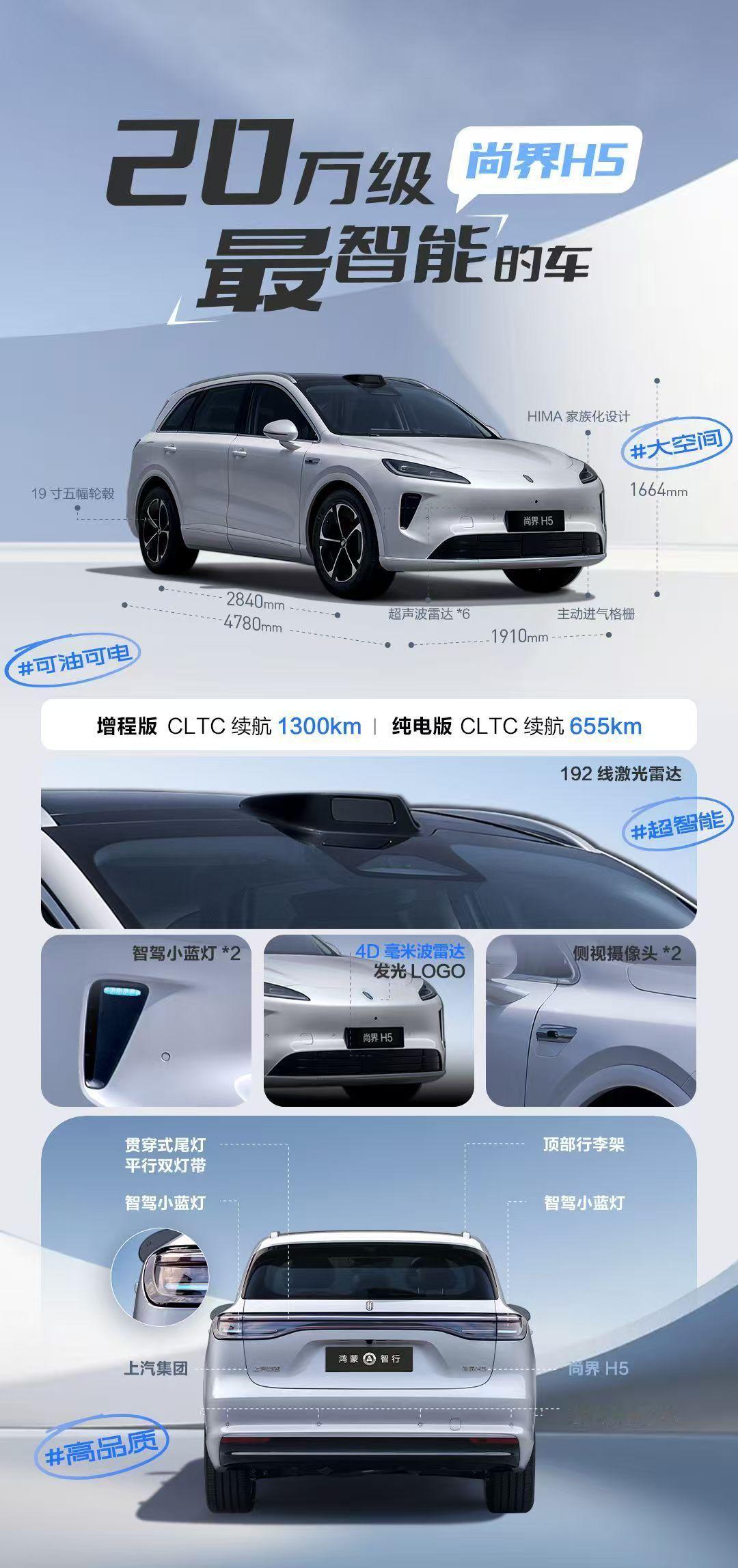 智界及问界秋季新品发布会  对了，今天还有尚界H5，之前就有超过1500家经销商
