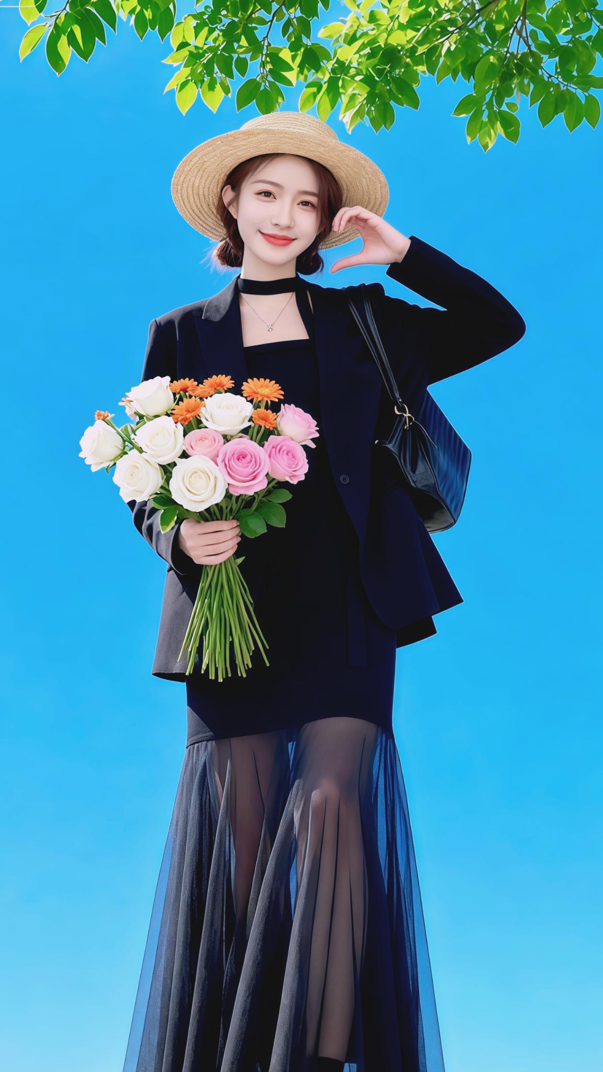 穿搭 御姐风 网纱裙 小西装套装 套装