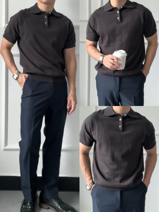 一裤多穿搞定男士通勤一周polo穿搭
