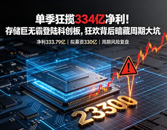 单季狂揽334亿净利！存储巨无霸登科创板，狂欢背后暗藏周期大坑