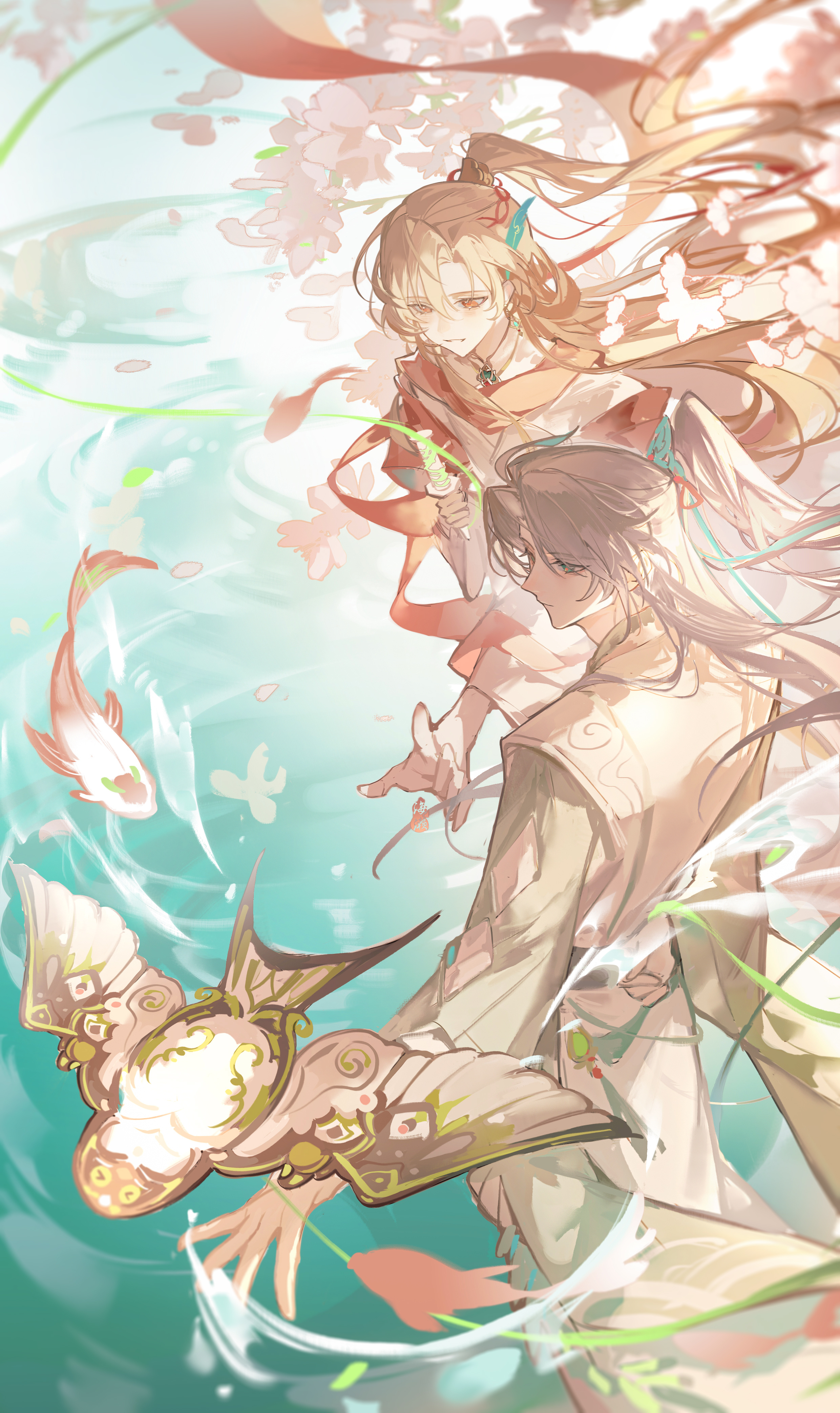 原神海维[超话]  知妙  海海卡卡新年快乐🎆希望大家今年也快乐磕海卡，钱包和