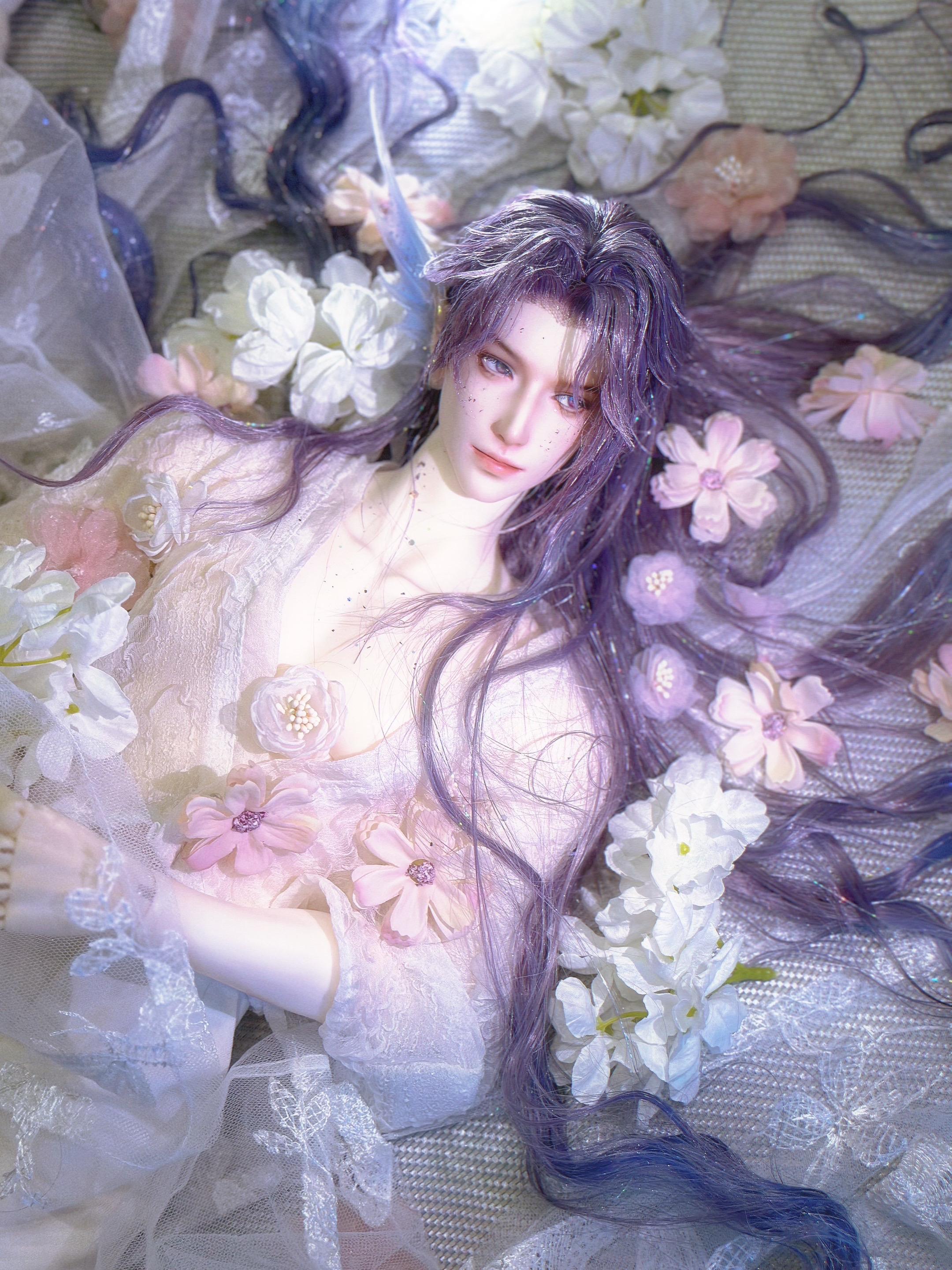 海神的新娘？不，是海神新娘。终于把海神鱼的头发做完了！！！先拍一波！！！！