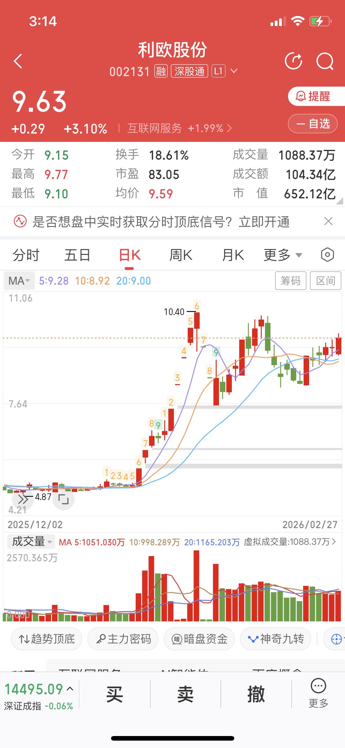 利欧股份最近可是A股市场的焦点。截至2026年2月13日，股价8.96元，总市值
