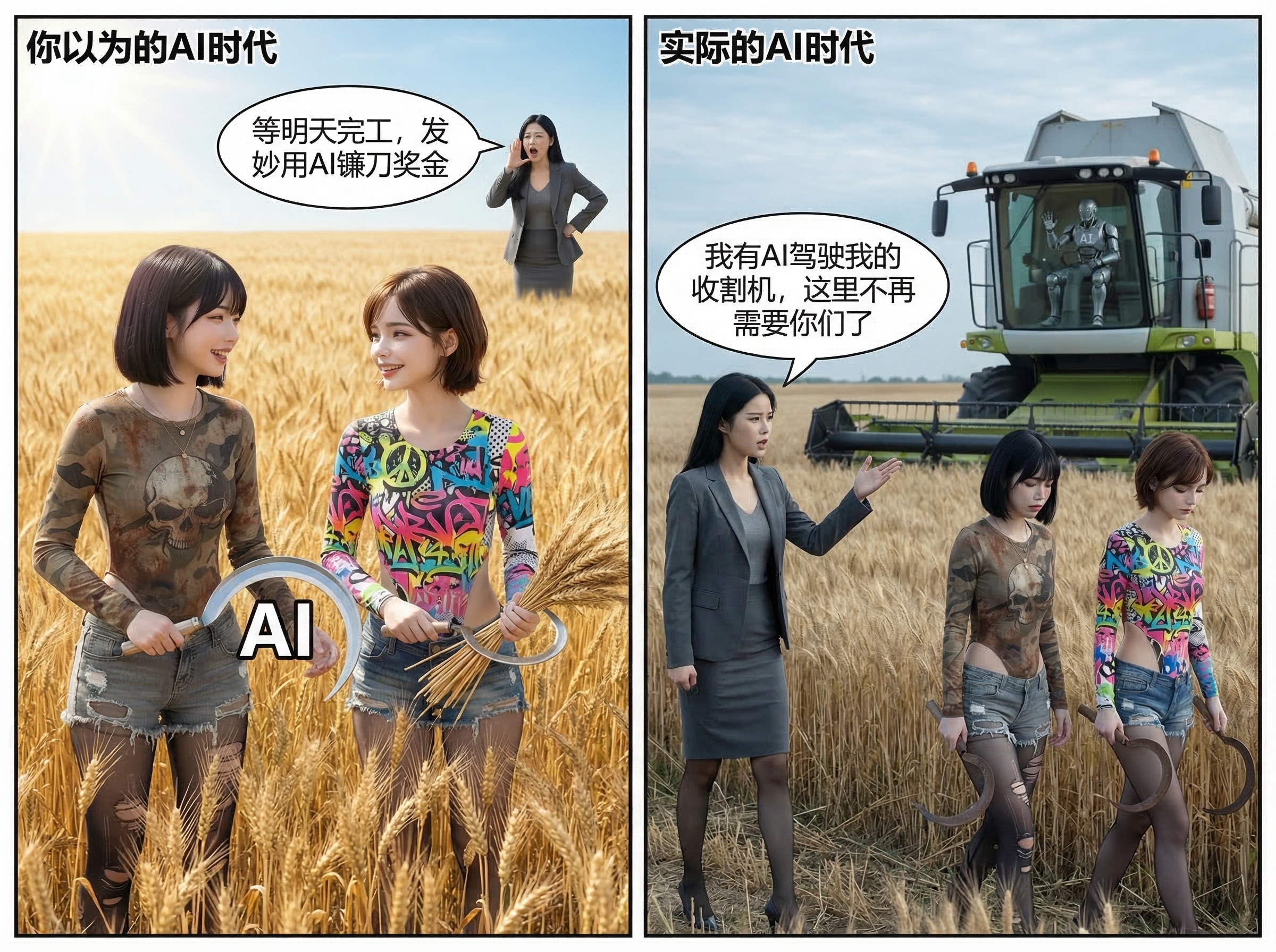 aigc已开始爆改短剧行业了开篇直接说结论，AI时代的工具平权，是保护无产者跟上