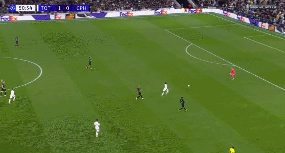 GOAL！！！哥本哈根门将再送一份大礼！！穆阿尼抢断后将球稳稳拿住，不贪功分给后