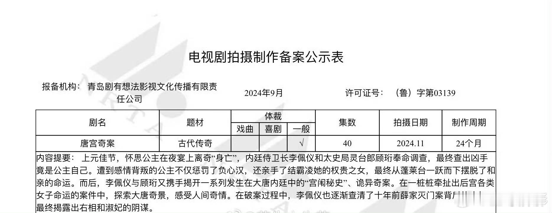 唐宫奇案备案了，白鹿和王星越会四搭吗？？ ​​​