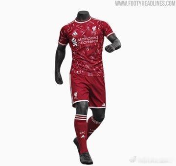 阿迪达斯计划在5月24日利物浦主场对阵布伦特福德的比赛中，首次亮相球队2026/