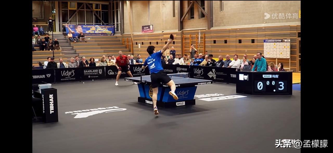 3月28日凌晨，德国乒乓球甲级联赛，萨尔布吕肯主场对阵富尔达的德甲第20轮比赛中