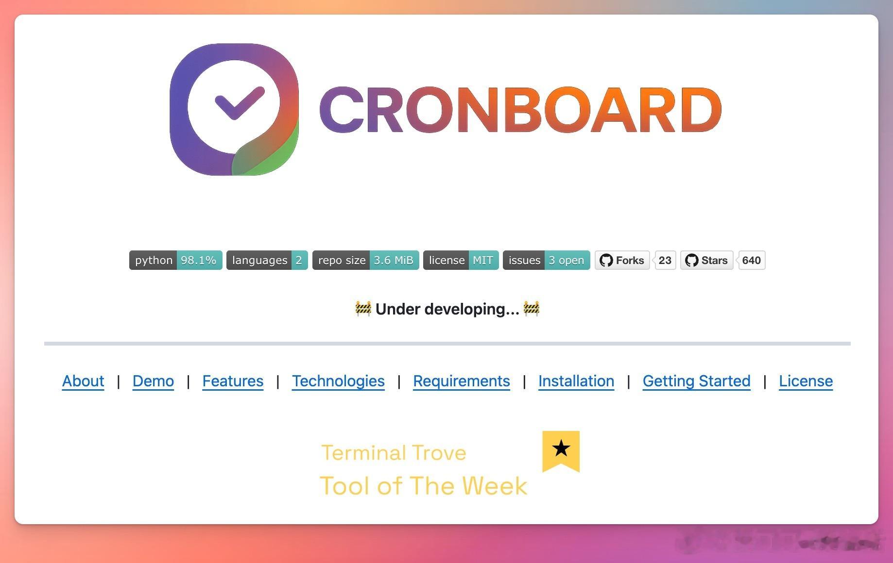 管理和调度定时任务时，命令行操作往往繁琐且易出错。Cronboard 是一款基于