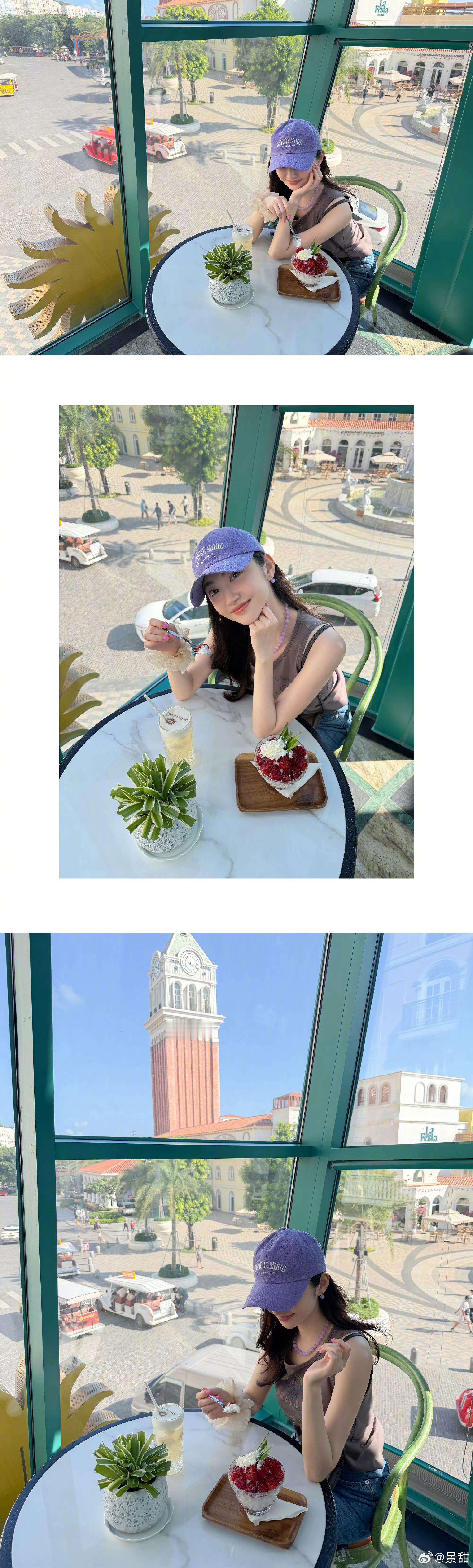 景甜一口气发了36张照片景甜这组氧感随拍美出新高度，生日快乐呀🎂 