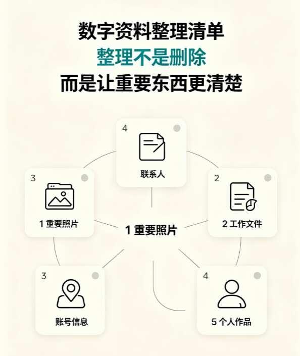 手机里最值得整理的5类东西
第一：
	
重要照片。
	
第二：
	
工作文件。