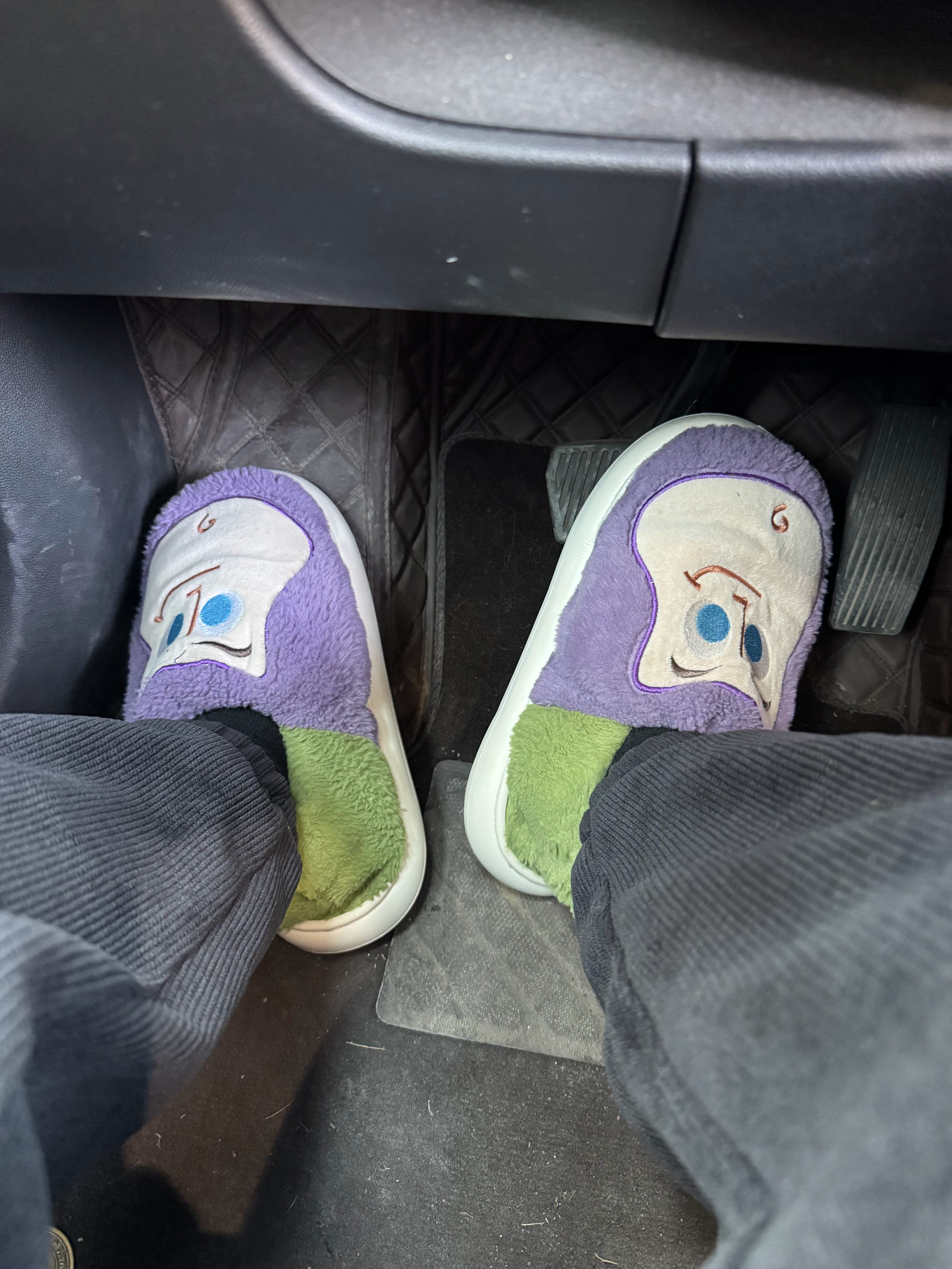 卧槽，到公司楼下发现自己怎么穿着家里的棉鞋出门了