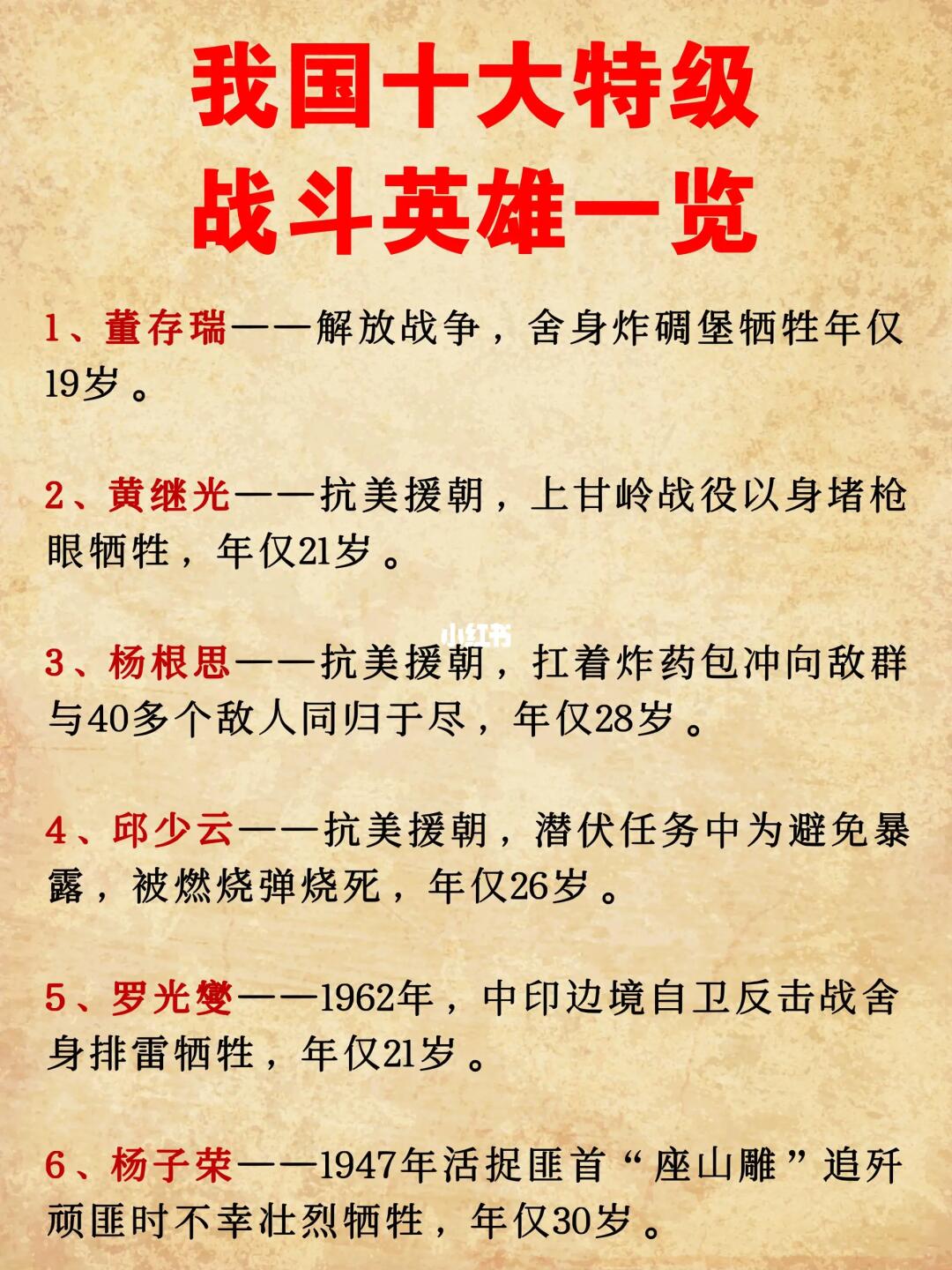 我国十大特级战斗英雄一览！个个都是真英雄