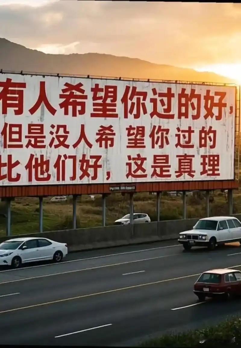 真的是没有人希望你过得比他们好，亲情面前也是如此。
我家斜对面刚搬来的，买的二手