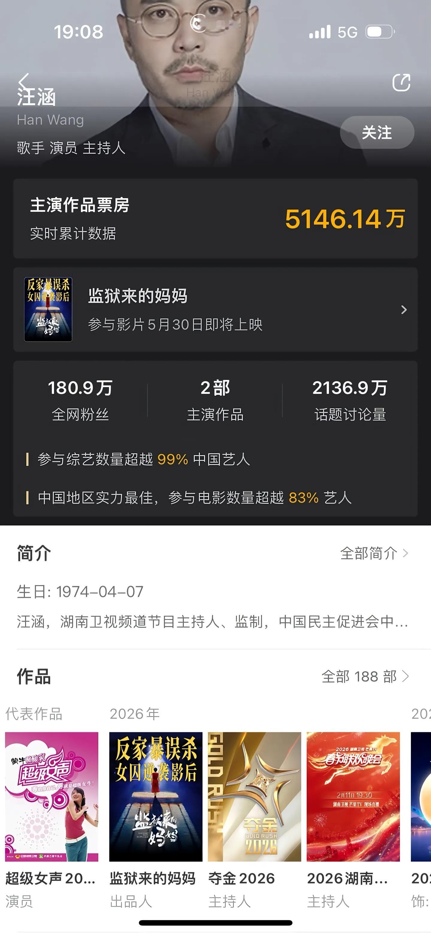监狱来的妈妈 汪涵汪涵是这部电 影的出 品人？网传《监狱来的妈妈》猫眼电影只看到