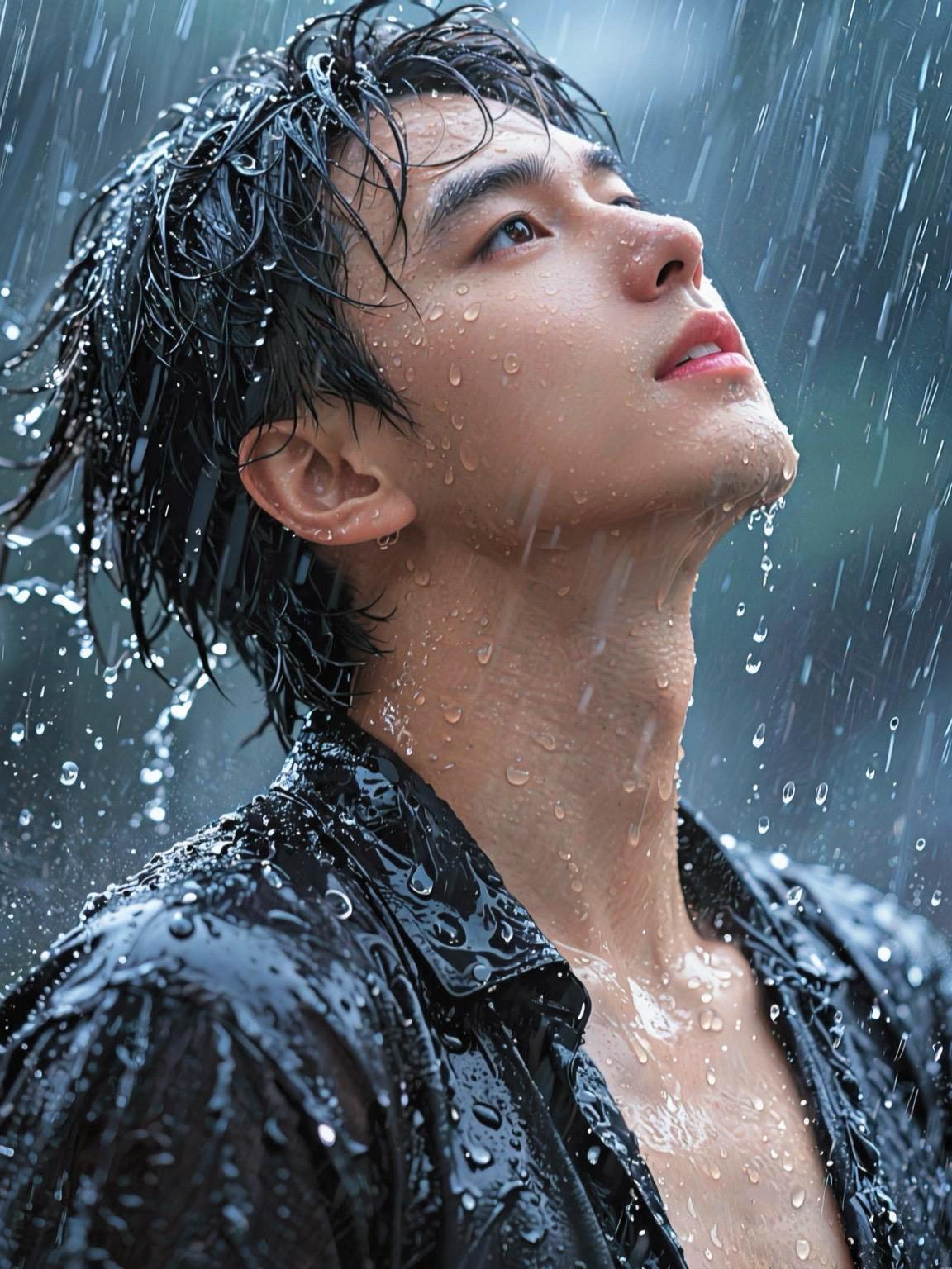 雨来得毫无预兆，走得不留情面，像极了你。