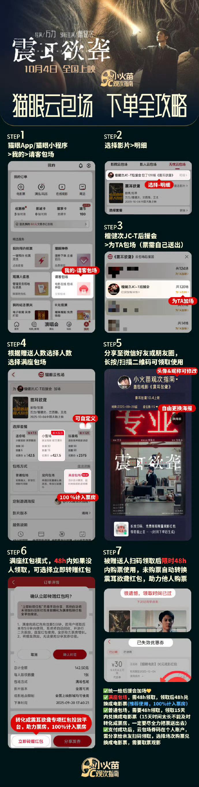 有些地区已经开预售了，大家点进去看看，云包场统一使用猫眼，散买用任何软件都可以！