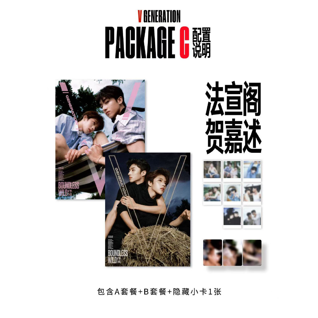 计入销量 V中文版 7月 贺嘉述 法宣阁封面C版：A套餐+B套餐+隐藏小卡1张 