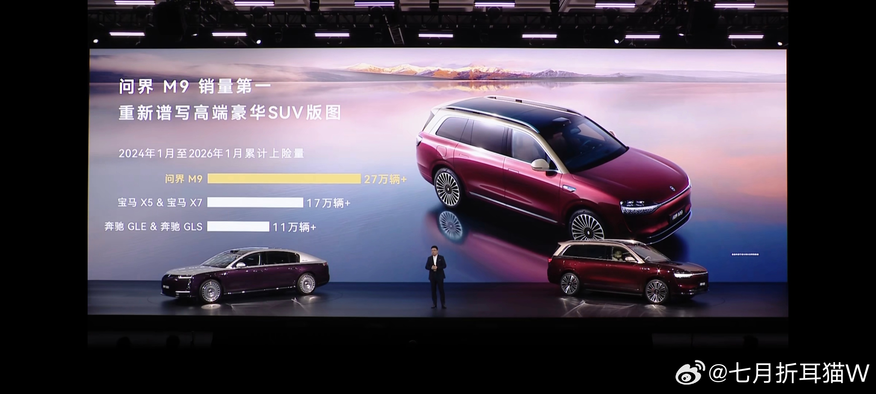 只说数值可能很多人不会信，那用实打实的市场销量呢？问界M9和尊界S800的受欢迎