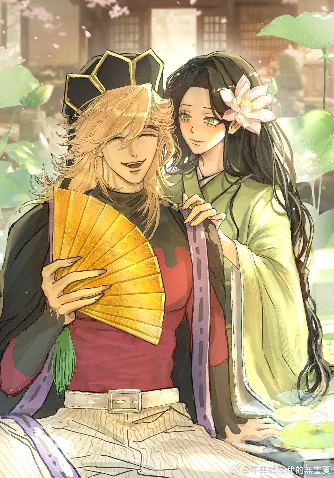 蝴蝶忍童琴小情侣好幸福好般配 