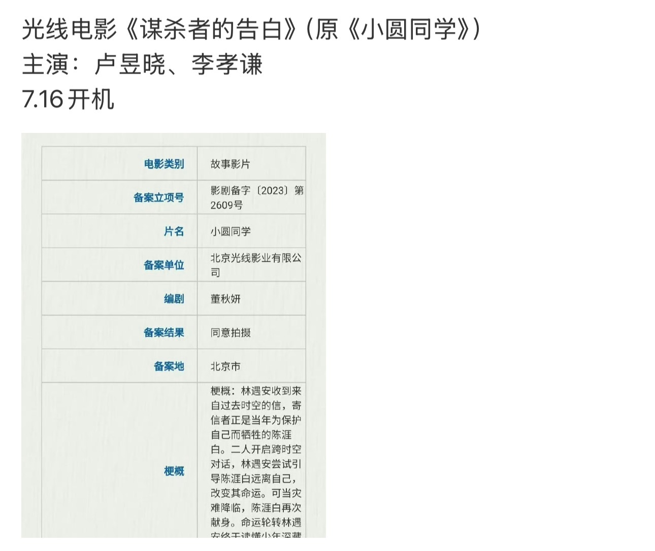 能不能此时出现一个7.16横店开机🫓