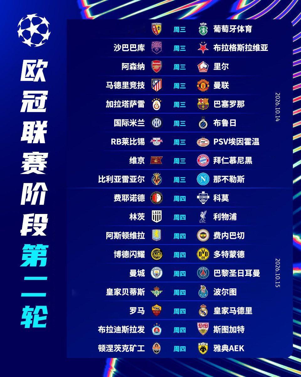 欧冠来袭