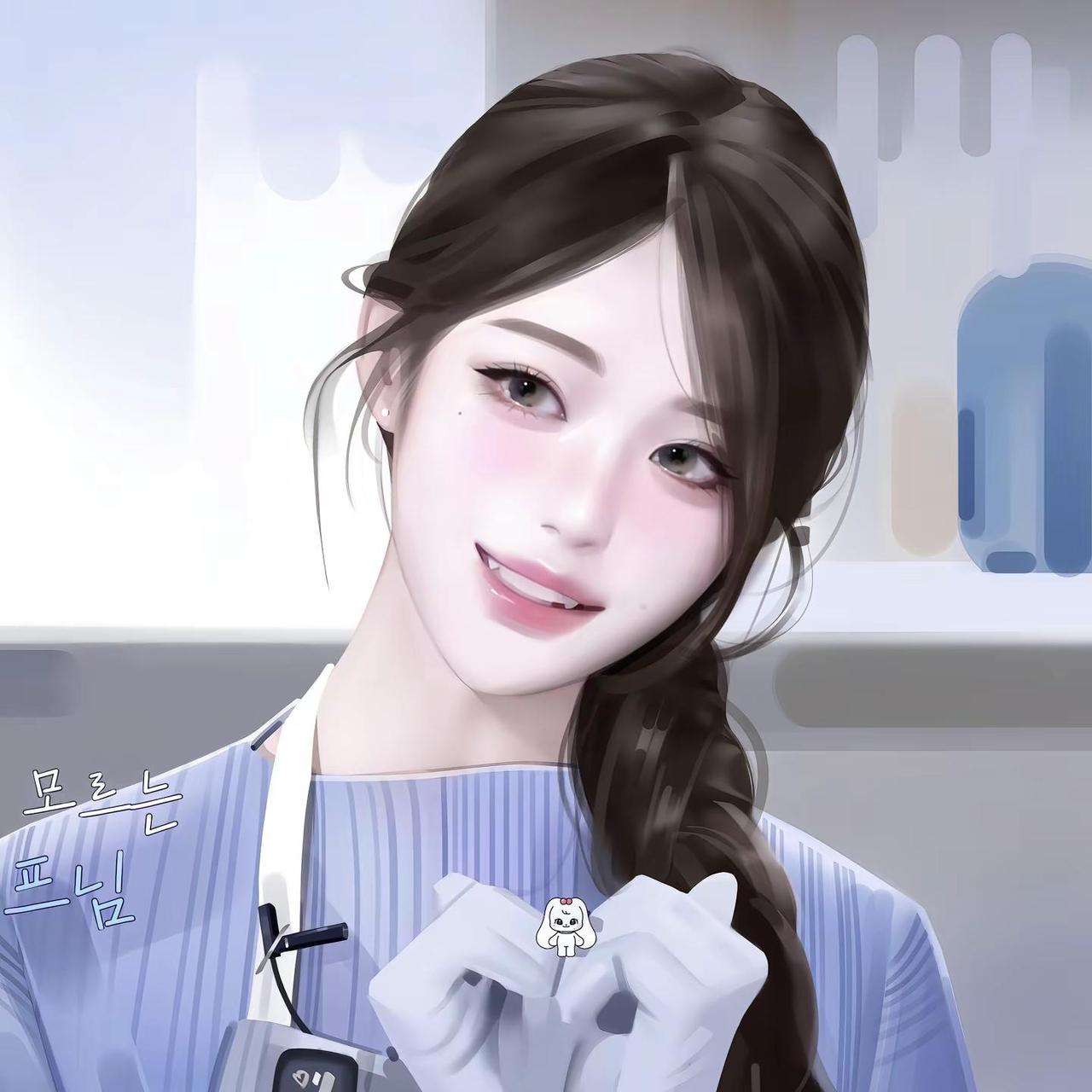 邻家小圆。张元英 wonyoung ive 画画