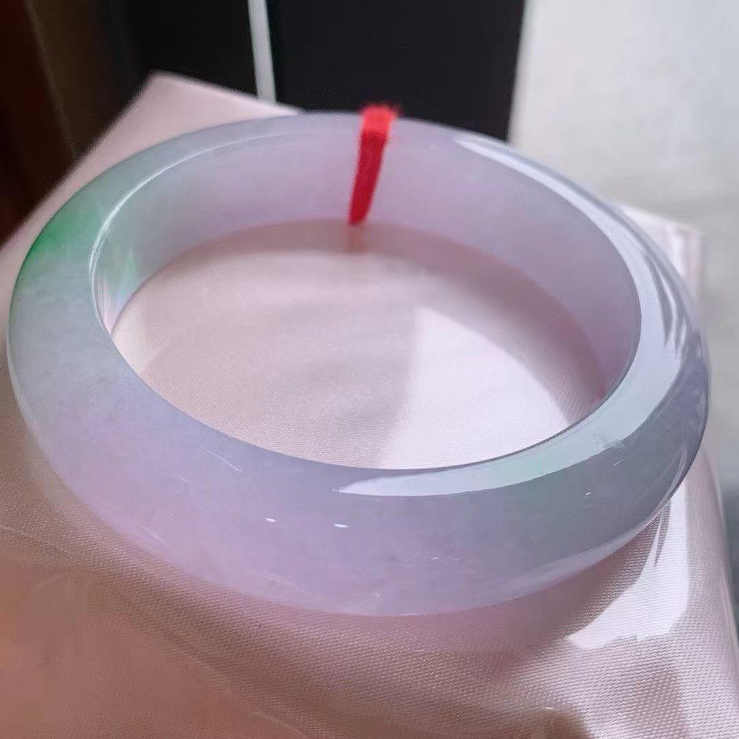 春彩正圈手镯，色彩艳丽，完美小六价，圈口54*12.6*9mm对庄询