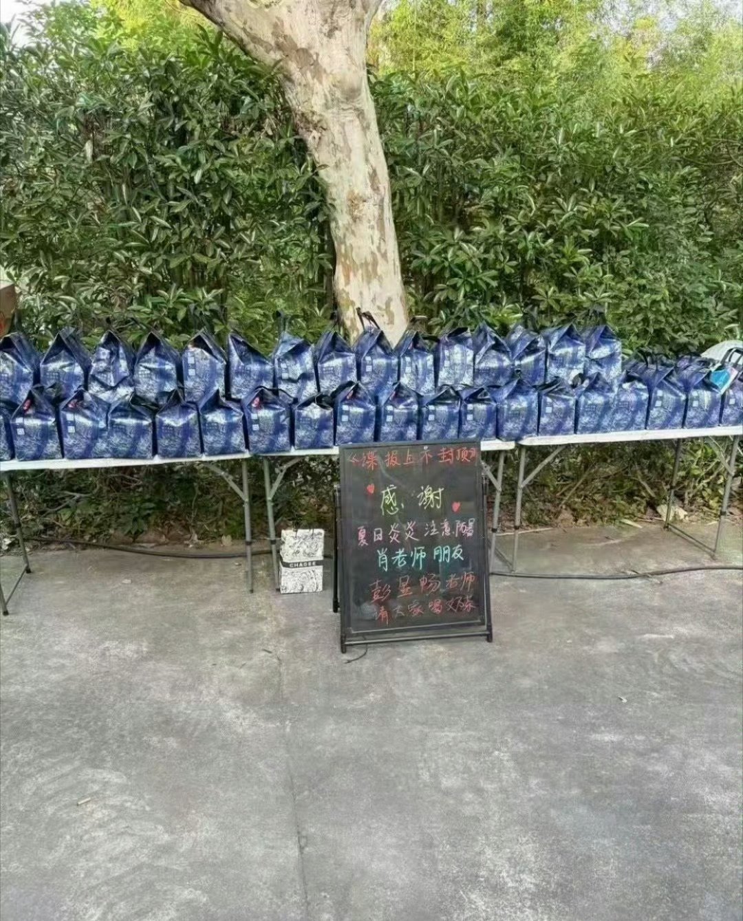 前有彭昱畅请肖战剧组喝奶茶，后有肖战请彭昱畅剧组喝奶茶[兔子]主打一个礼尚往来~
