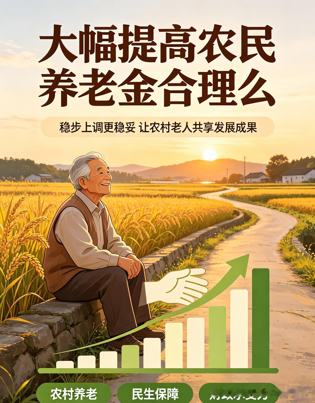 你觉得大幅提高农民养老金合理么
 
适度上调农村老人基础养老金具备合理性。建国以