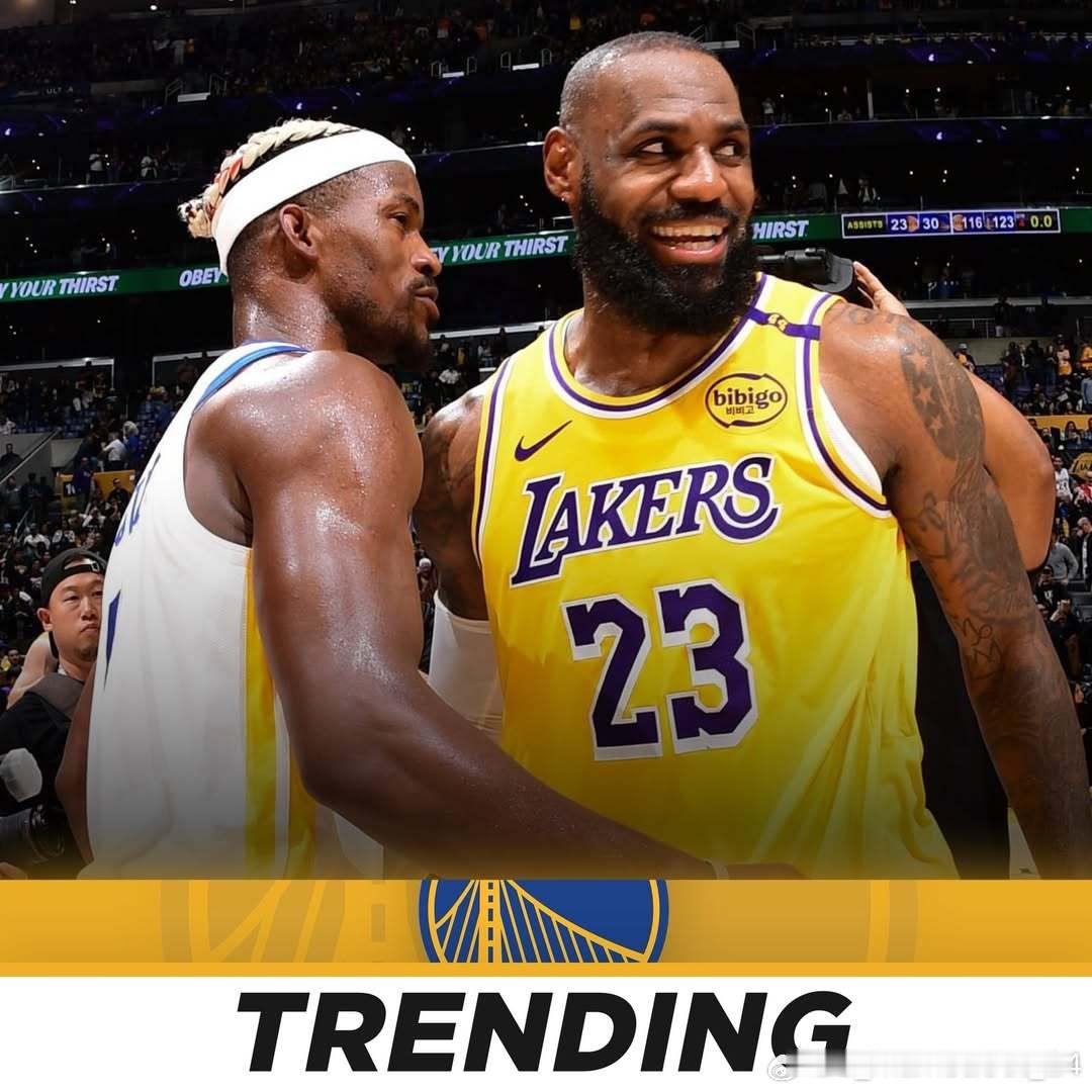 Bill Simmons提出，湖人与勇士应该讨论詹姆斯与巴特勒的互换交易："勒布