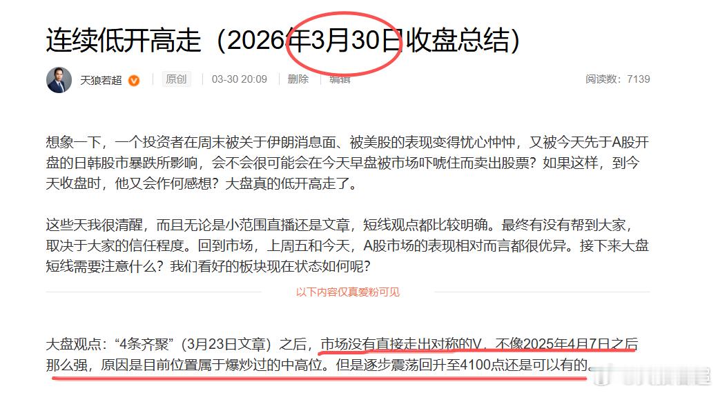 3月23日《4条齐聚》强烈看好短线反弹，第一阶段先到3955点至4000点区域，