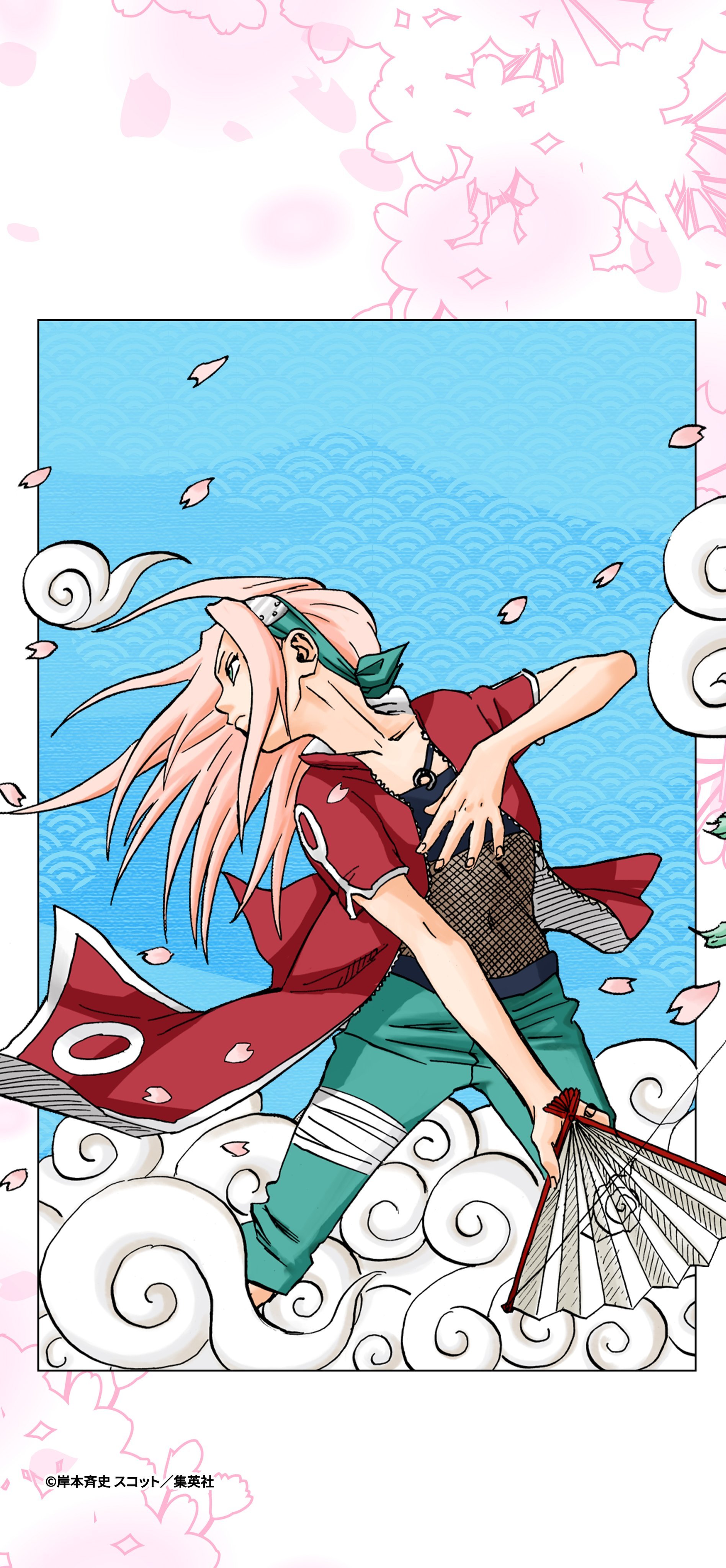 『火影忍者官方』最新发布的2026年4月月历壁纸第一页是一幅绚丽的樱花图 樱花在