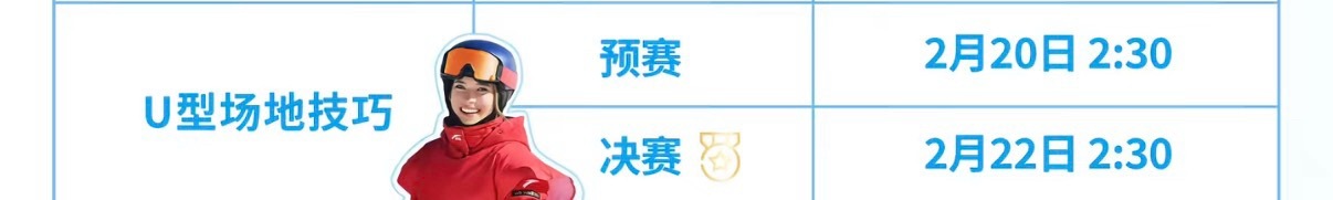 谷爱凌U型场地数据近乎完美期待谷爱凌在本届冬奥自己最后一个项目，也是自己的强项中