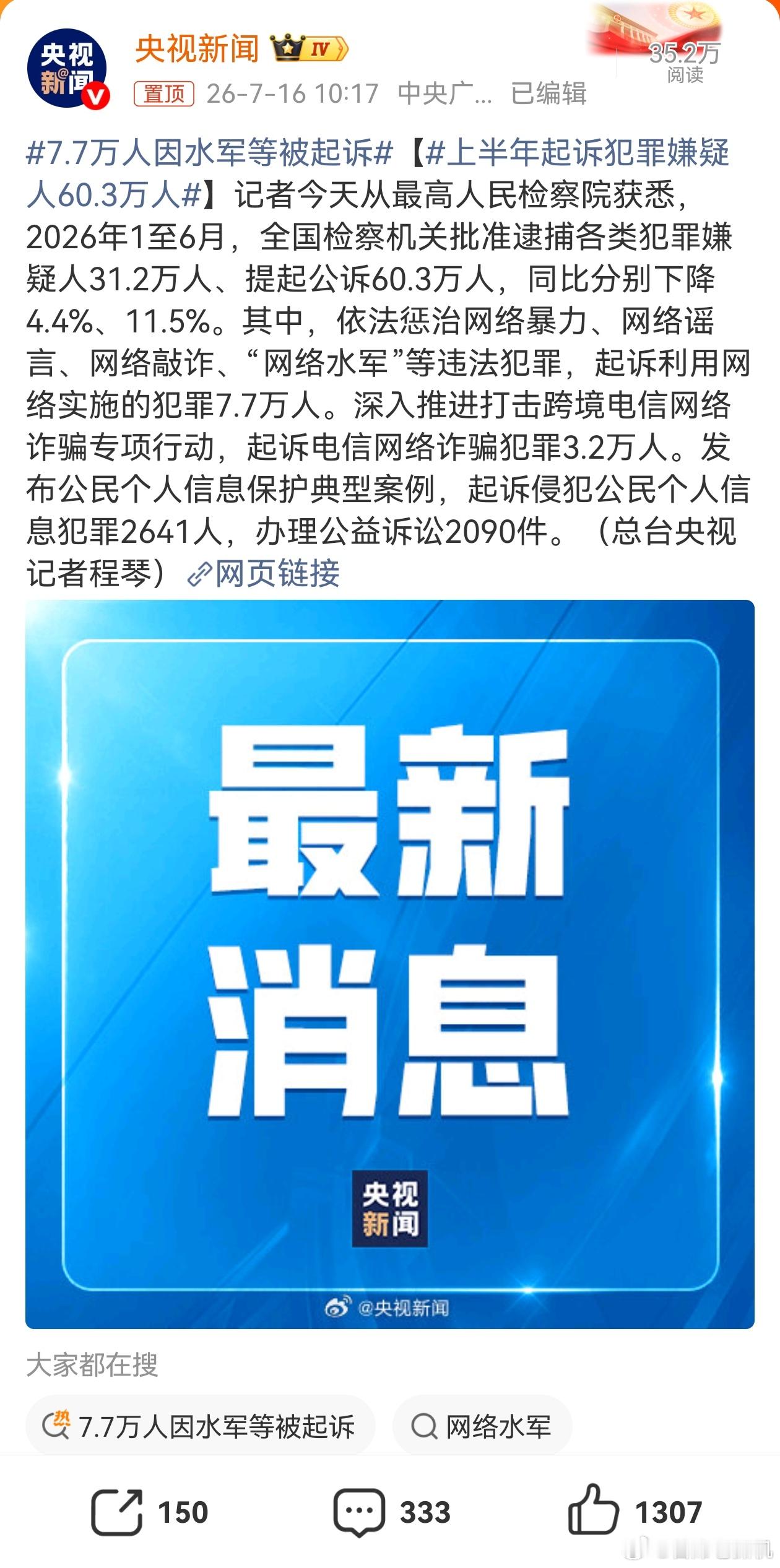 7.7万人因水军等被起诉 恐怖！网络水军被起诉的就高达7.7万！这个汽车行业也不