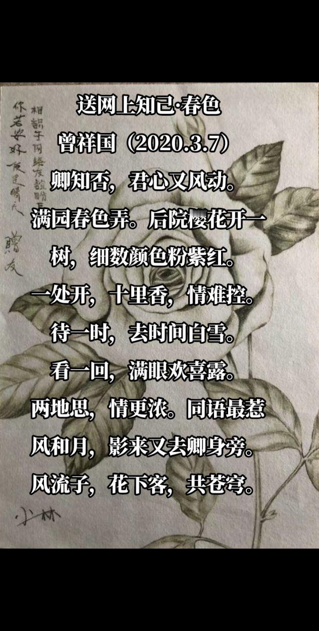 送网上知己·春色