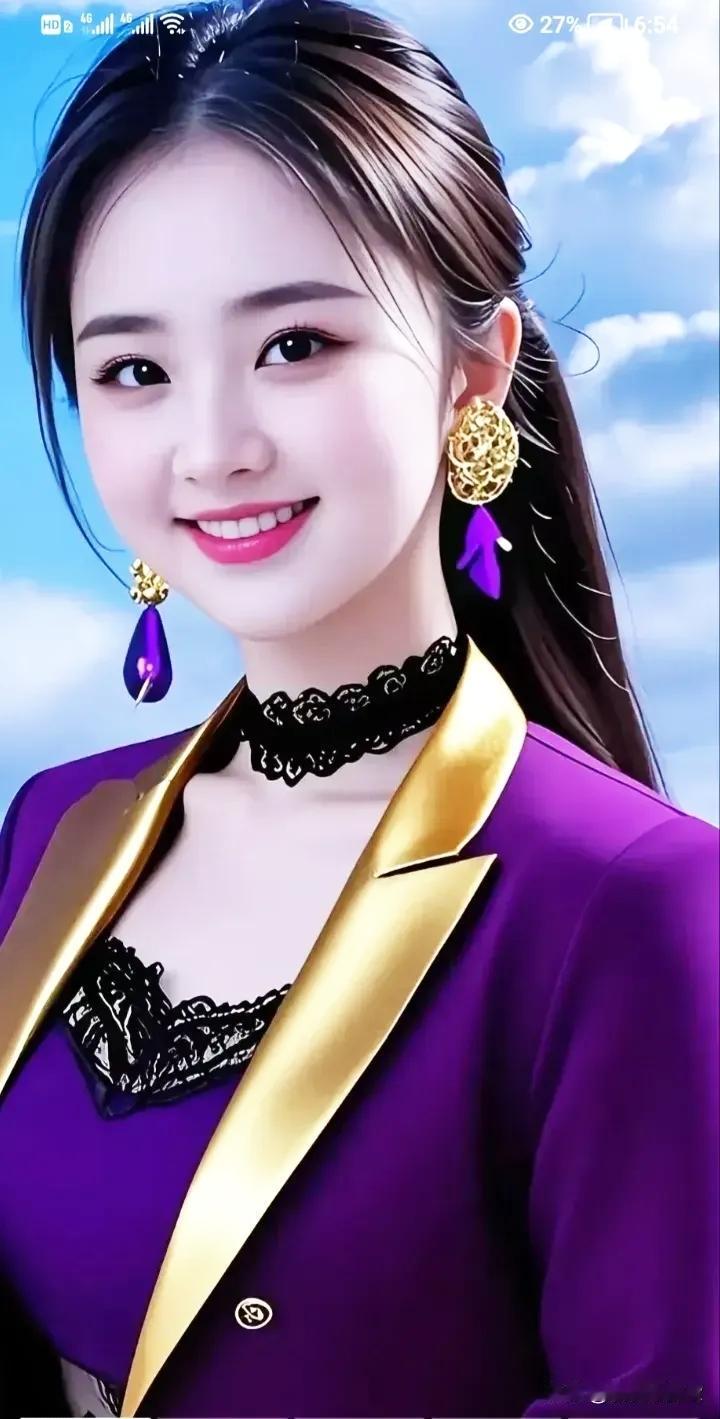 惊艳的古风美女，精致的妆容和华丽的服饰，让人仿佛置身于古代宫廷。