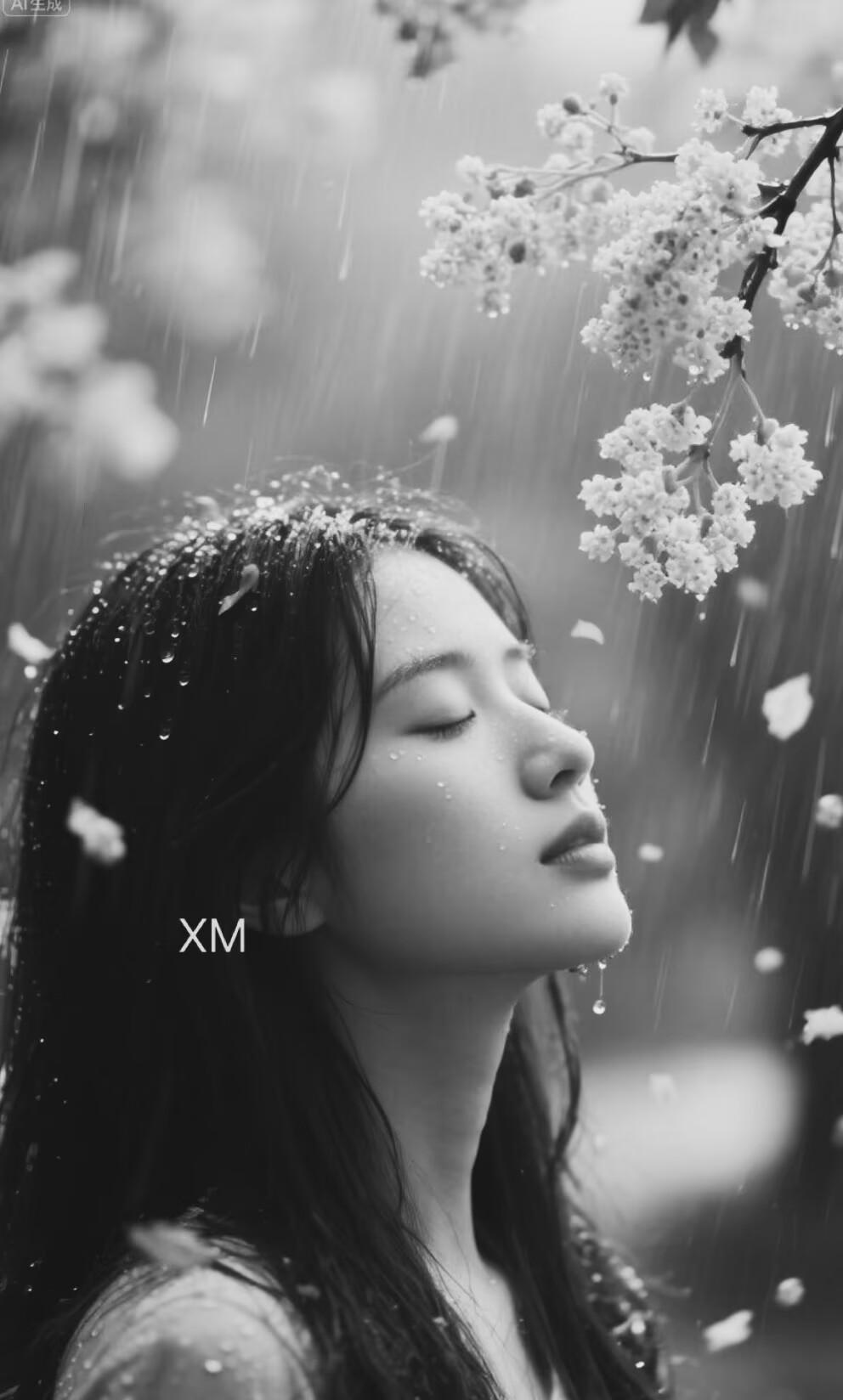 网上都说“风中爱雨中情”，搞得我也想去淋场雨。
结果现实是：风把我发型吹成了梅超