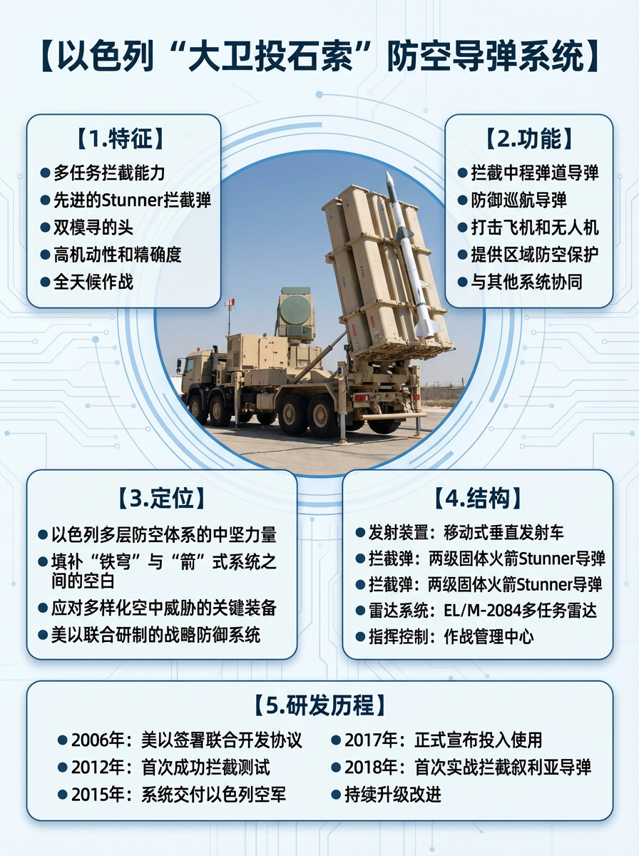 全球武器装备盘点 以色列“大卫投石索”防空导弹系统以色列“大卫投石索”防空导弹系