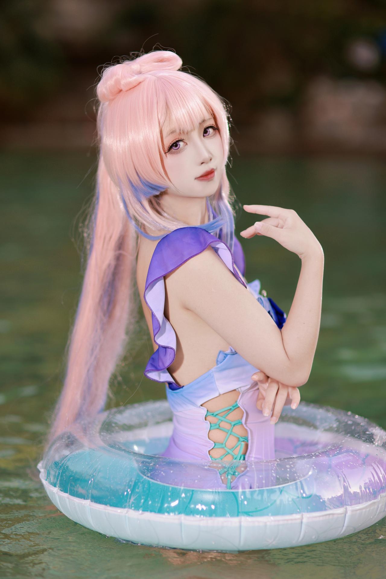 珊瑚宫心海，我还差这条鱼，仓库就齐全啦！
COSER：是一只小鱼北#原神##游戏