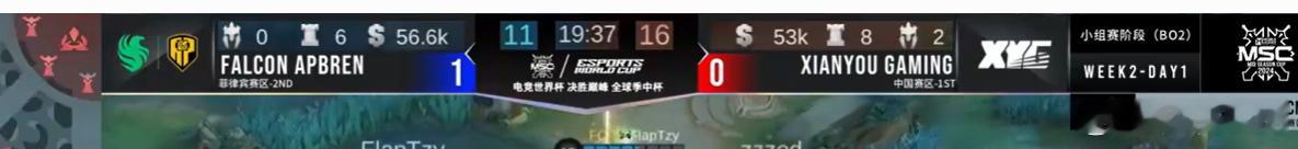 #XYG电竞世界杯揭幕战##电竞世界杯正式开赛# 本以为中国队可以统治这场比赛，