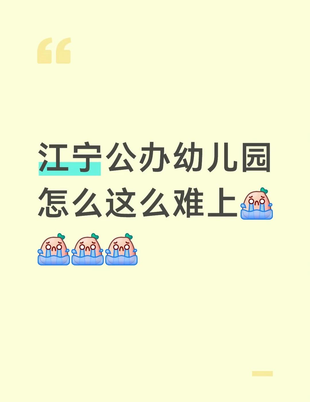江宁公办幼儿园还有招人的吗？
被出生率迷惑了双眼啊，年前卖掉了房子，准备等崽大一