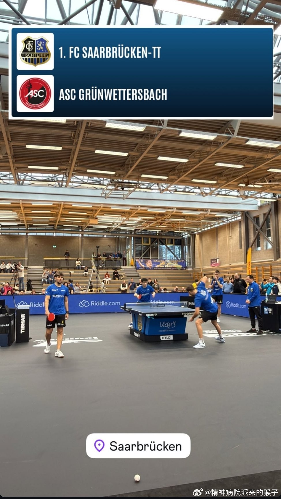 2025-2026赛季德甲乒乓球联赛第十八轮对阵表：萨尔布吕肯VS格伦韦特斯巴赫