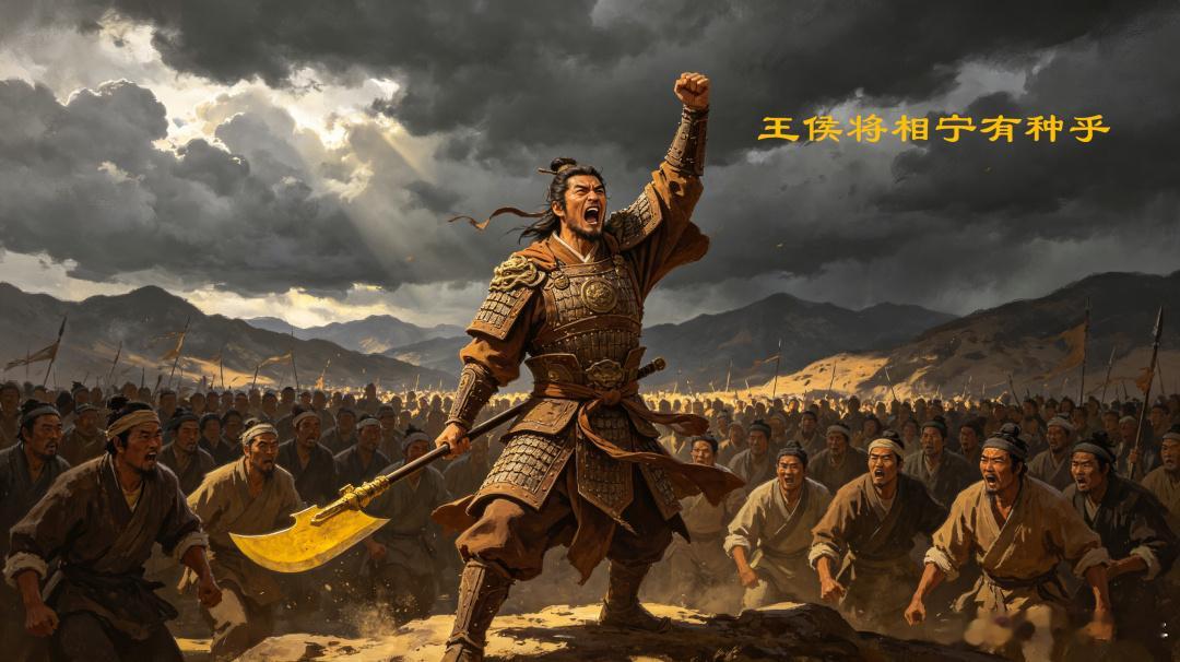 更陈王奋起挥黄钺。歌未竟，东方白。 ​​​