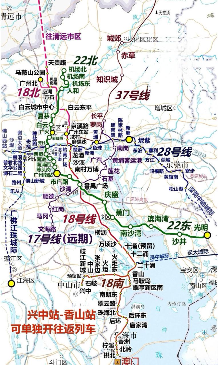 广州18号线🚇 核心跨境规划方向

说下广州18号线这个藏在地下的湾区狠角色吧